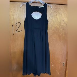 Black flowy size 8 dress